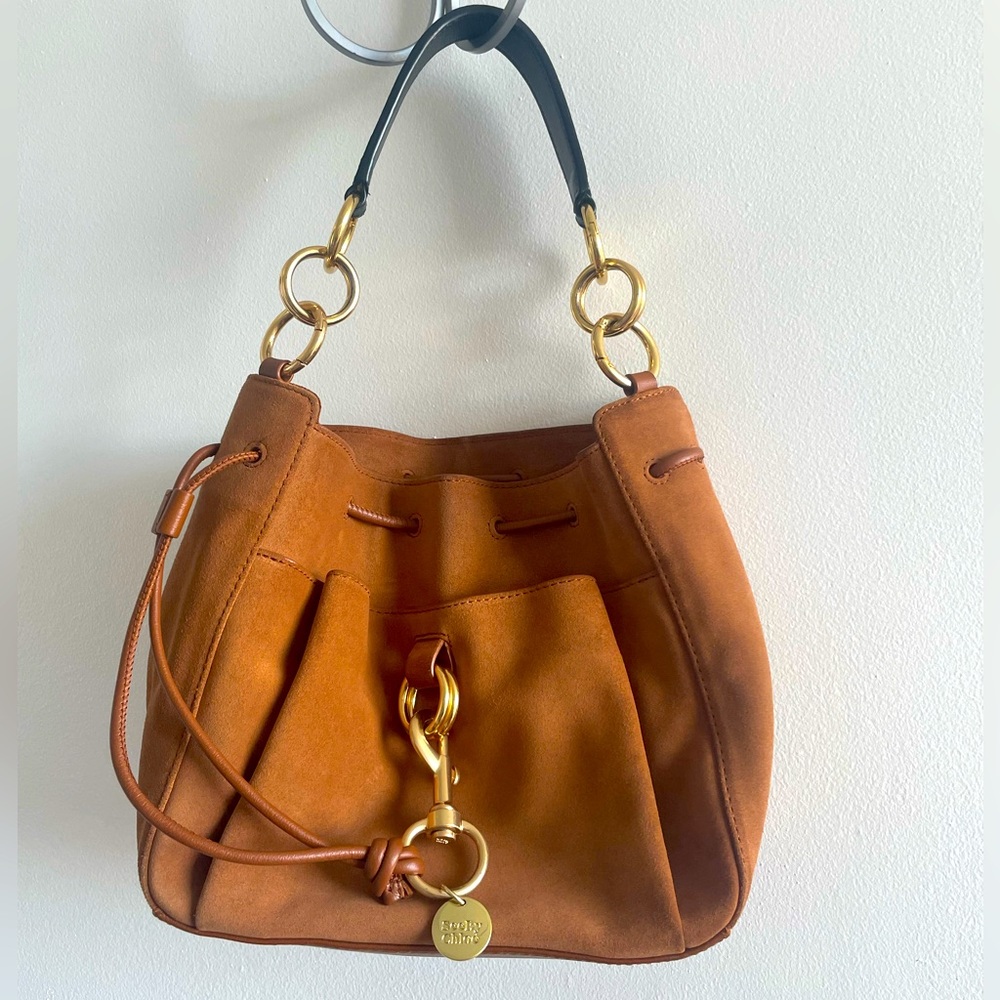 EUC See by Chloe Suede shoulder bag NO callouts
